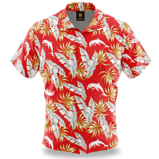 NRL 'Paradise' Hawaiian Shirt - Dolphins