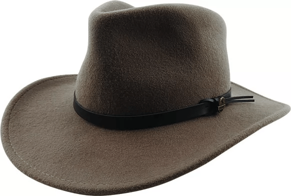 Avenel Hats Mens Craig Crushable Wool Felt Outback Hat