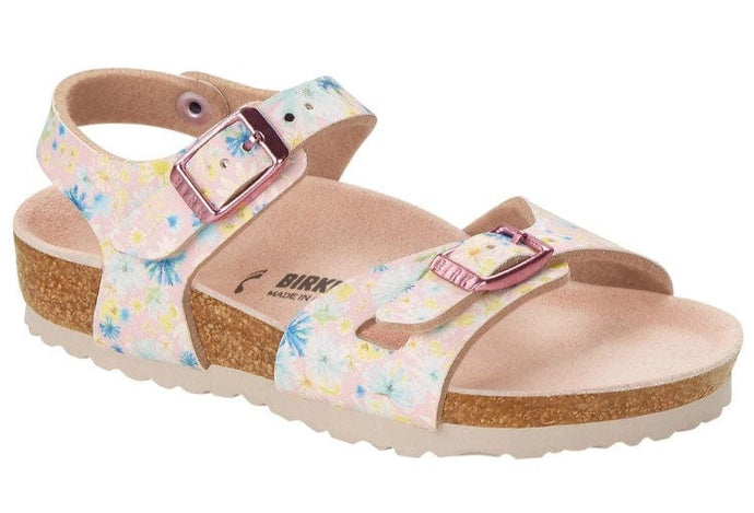 Birkenstock Rio Kids Light Rose Pastel Floral