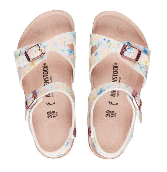 Birkenstock Rio Kids Light Rose Pastel Floral