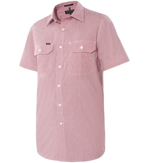 Ritemate Pilbara Mens Y/D Check, Dual Pocket, S/S Shirt