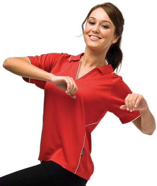 Australian Spirit Senator Womens Polo Shirt (Red/White)