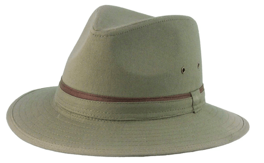 Avenel Hats Cotton Safari with Self Trim