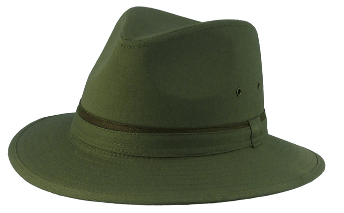 Avenel Hats Cotton Safari with Self Trim