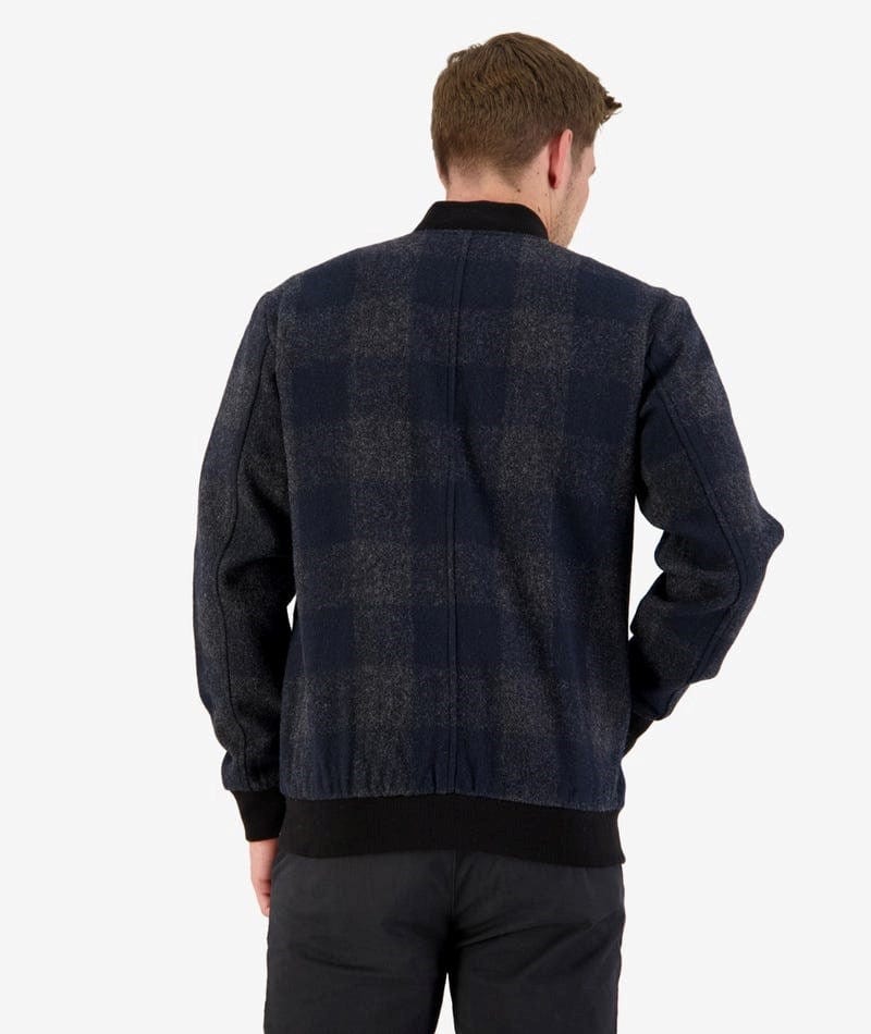 Load image into Gallery viewer, Swanndri Mens Portsmouth Wool Bomber Jacket
