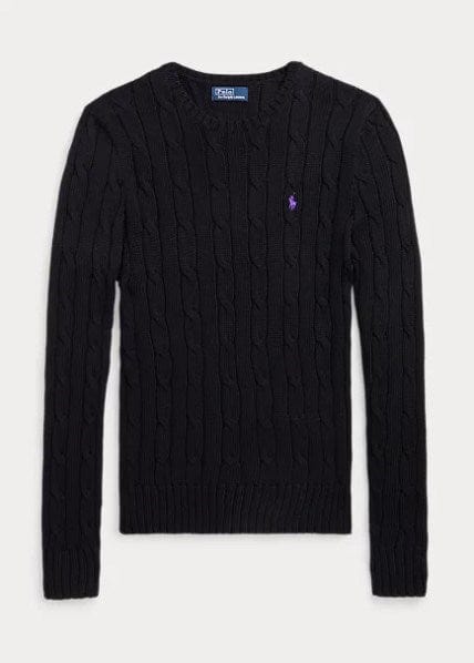 Load image into Gallery viewer, Ralph Lauren Womens Cable-Knit Cotton Crewneck Jumper
