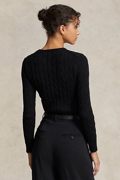 Load image into Gallery viewer, Ralph Lauren Womens Cable-Knit Cotton Crewneck Jumper

