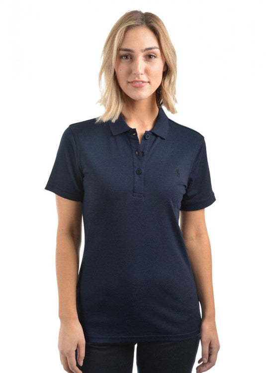 Thomas Cook Womens Short Sleeve Bamboo Stripers Polo