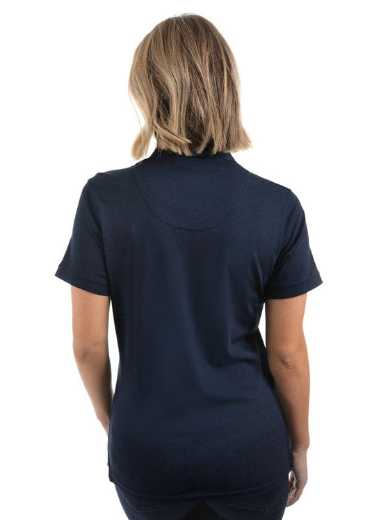 Thomas Cook Womens Short Sleeve Bamboo Stripers Polo