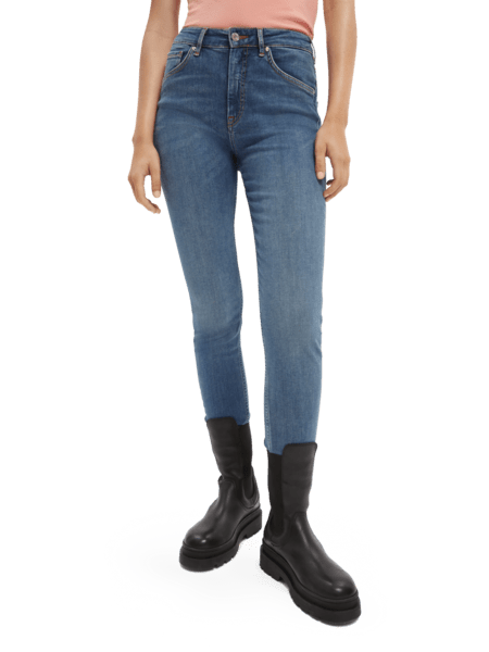 Load image into Gallery viewer, Scotch &amp; Soda Womens Haut skinny jeans — Bathed in Blue
