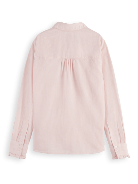 Scotch & Soda Womens Romantic Shirt In Light Weight Organic Cotton