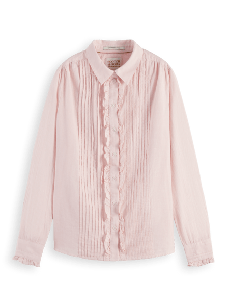 Scotch & Soda Womens Romantic Shirt In Light Weight Organic Cotton