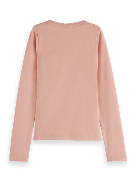 Load image into Gallery viewer, Scotch &amp; Soda Girls Long-sleeved fitted rib T-shirt

