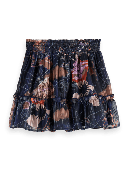 Load image into Gallery viewer, Scotch &amp; Soda Girls All-over printed layered skirt in Recycled Polyester
