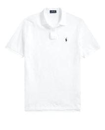Ralph Lauren Mens Classic Fit Mesh Polo Shirt - White/Navy