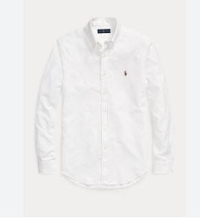 Ralph Lauren Mens Custom Fit Oxford Shirt - White