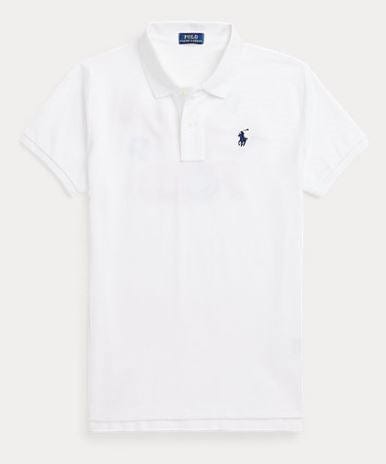 Ralph Lauren Womens Logo Skinny Fit Polo Shirt - White