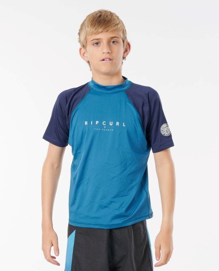 Load image into Gallery viewer, Rip Curl Boys Shockwaves Short Sleeve Rashie
